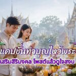 แคปชั่นทำบุญไหว้พระ เสริมสิริมงคล โพสต์แล้วดูใจสงบ